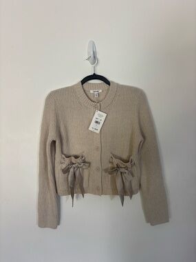 Splendid Cream Bow Cardigan - NWT - Small